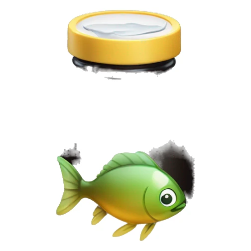 Dark glass bottle with fish oil sticker