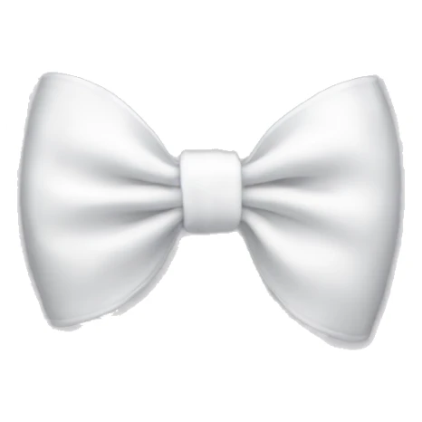 white bow sticker
