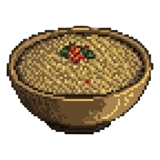 bowl of quinoa grains sticker
