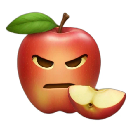 Manzana y la palabra yosi sticker