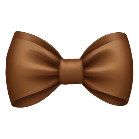 Brown bow sticker