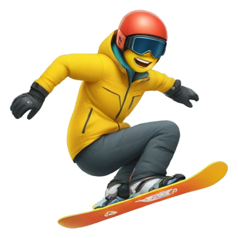 snowboarder, that seems he is faster sticker