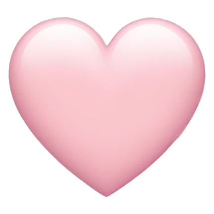 light pink heart sticker