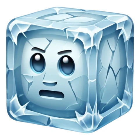 Golem in a block of ice sticker