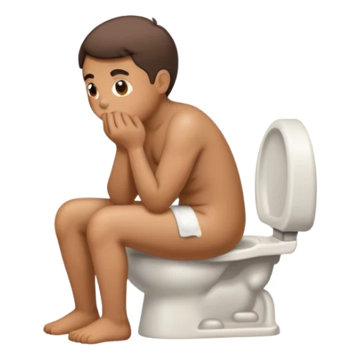 somone pooping sticker