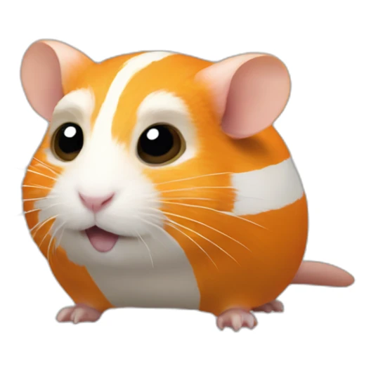 Orange with white stripe Hamster like creature in the Star Wars universes sticker
