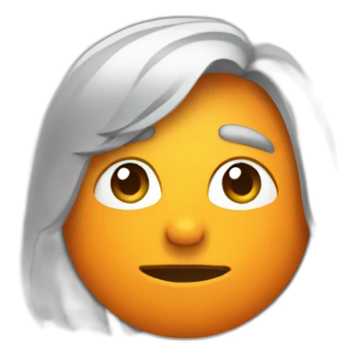 media naranja sticker