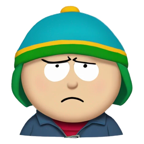 south park cartoon cartman with animated lips  sticker