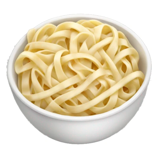 bowl of fettuccine alfredo  sticker