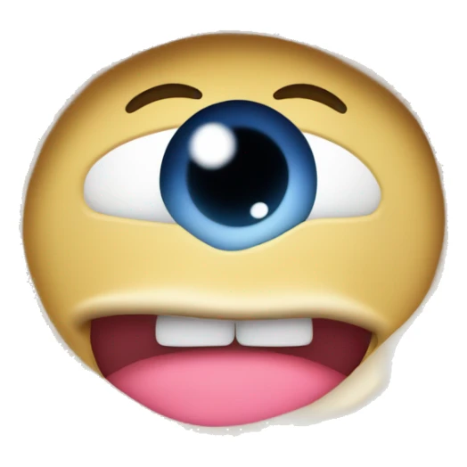 Süßes weinendes Gesicht mit Fingern nach innen  sticker