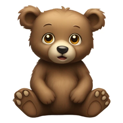 cute baby bear sticker