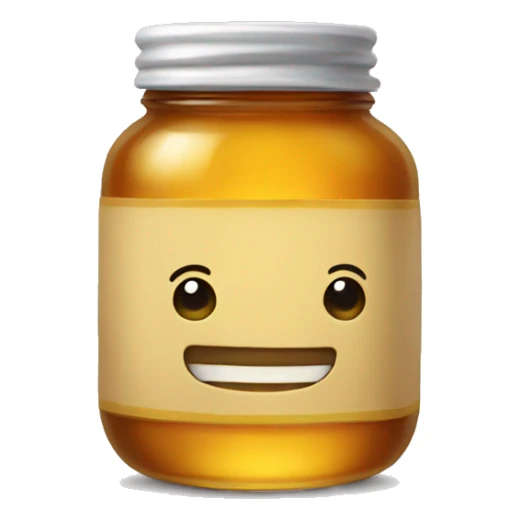 A jar of honey sticker