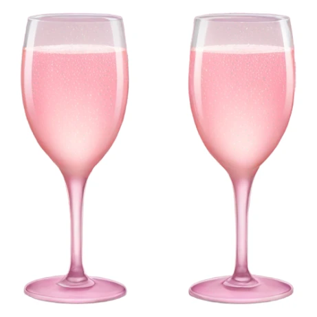 Pink champagne in glasses sticker