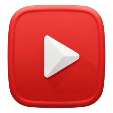 you tube logo play button animated you tube text sticker