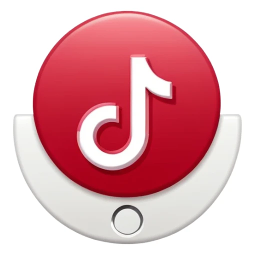 Tiktok logo emoji and original style sticker