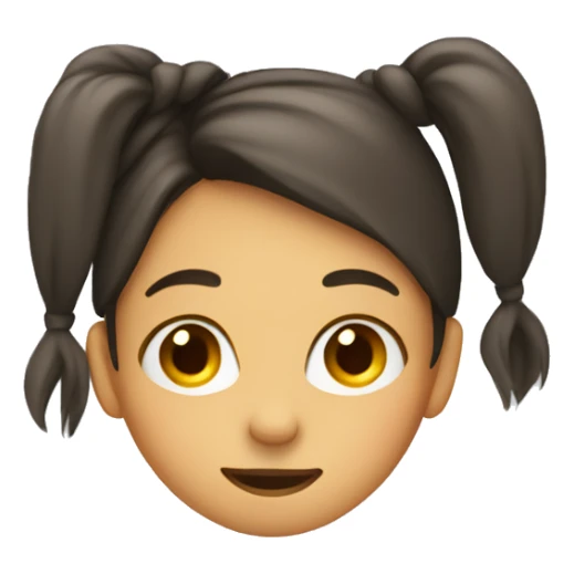 girl tucking hair behind her ear sticker