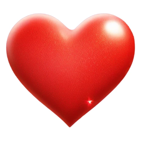 Baby red love heart with sparkles  sticker