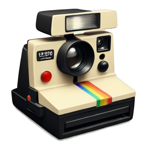 a polaroid film sticker