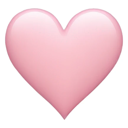 light pink heart sticker