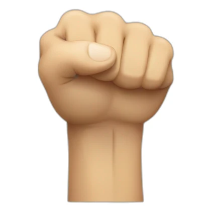 closed fist with index and thumb open sticker