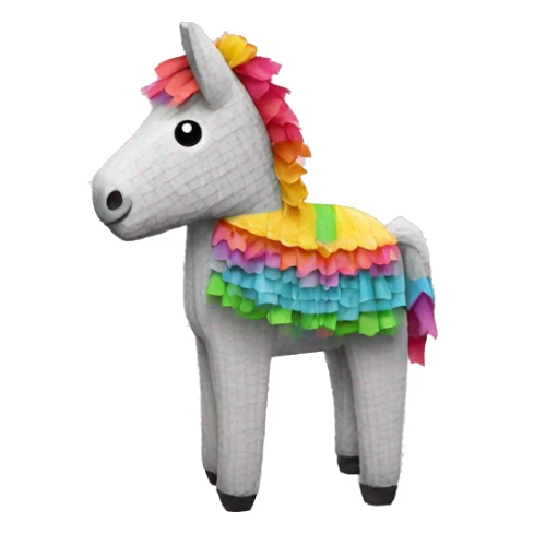 PIÑATA TRADICIONAL EN FORMA DE BURRO EXPULSANDO DULCES sticker