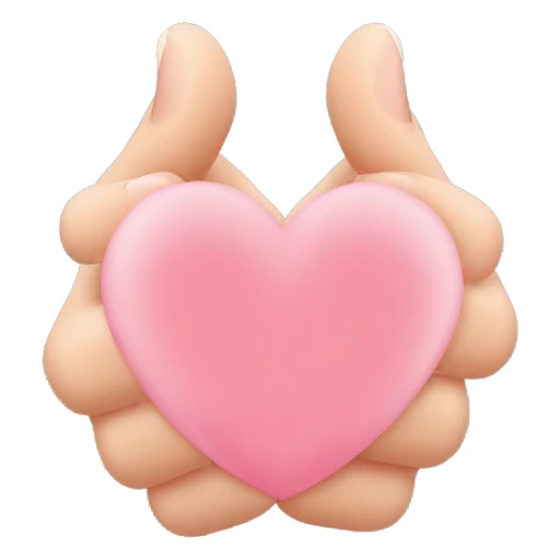 Deux mains font un coeur  sticker