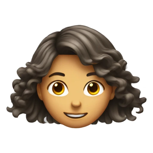 Flipping hair with hand girl sticker