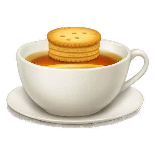 china dinnerware cup of tea with biscuit on the plate  sticker