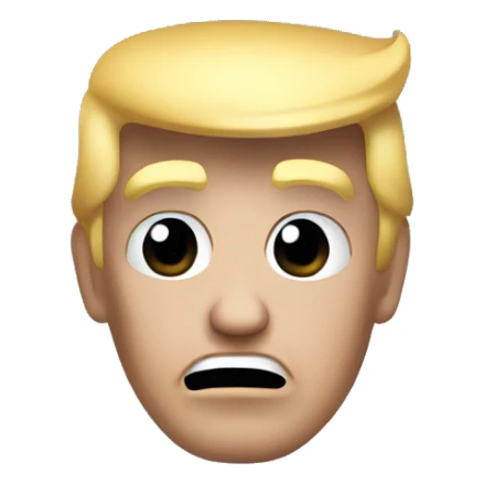 Donald trump in time trash can  sticker