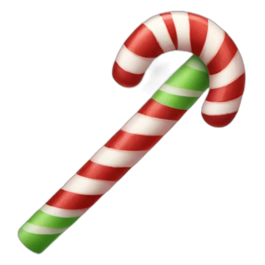 Candy cane sticker