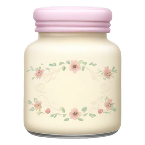 aesthetic jar of cream sticker