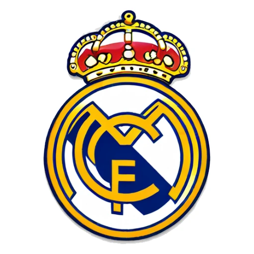 Real Madrid logo football club sticker