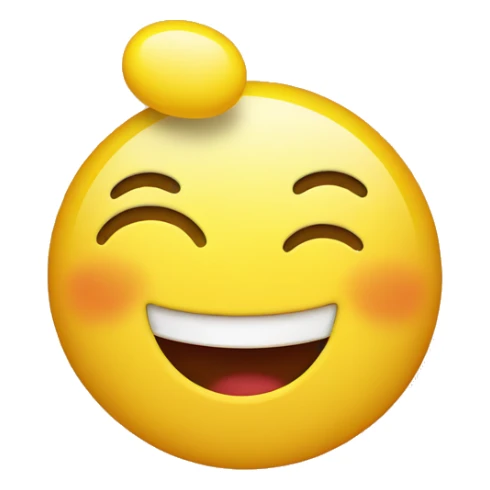 Thumb up in front of a smiling emoji face sticker