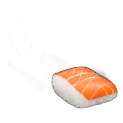 plate of sushi on a car sticker