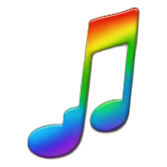 Jonathan Toews as rainbow musical note on sheet  sticker