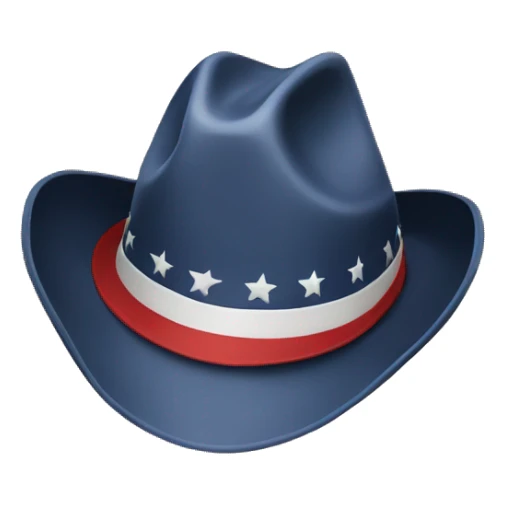 stars and stripes cowboy hat emoji sticker