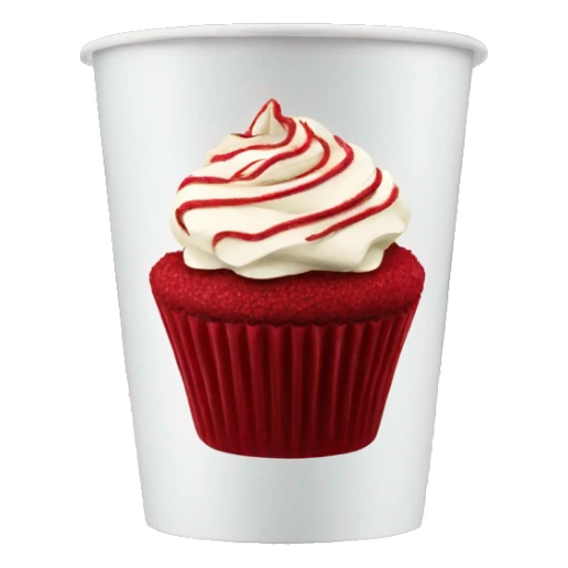 Starbucks red velvet cupcake  sticker