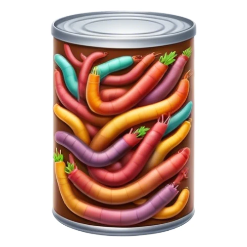 Can of worms sticker