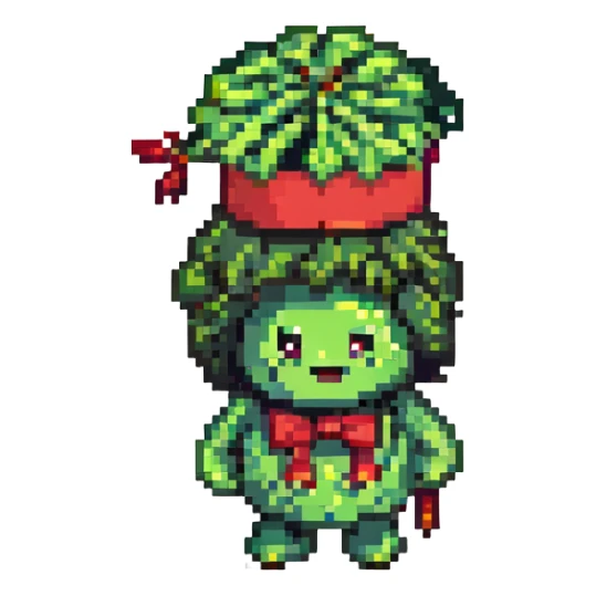 broccoli character in a mortarboard sticker