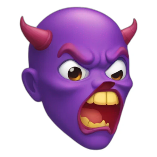 diable qui fait un bisous sticker