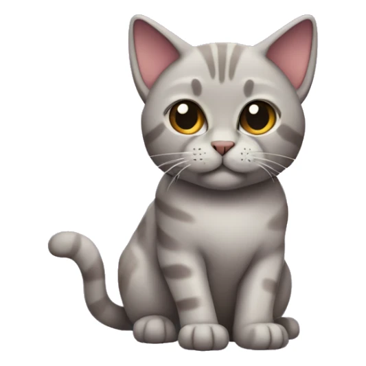 a fold-eared Scottish cat of purple color sticker