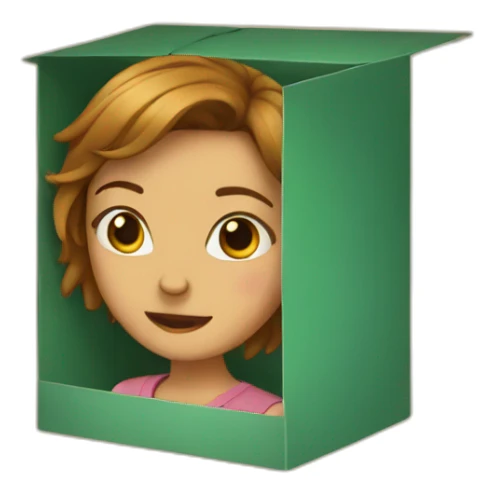 girl in the box sticker