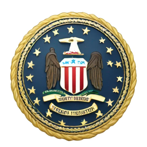 Federal bureau of investigations badge sticker