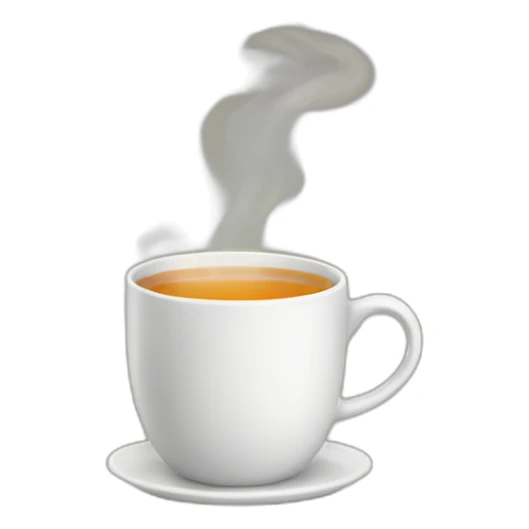mug of tea with steam sticker