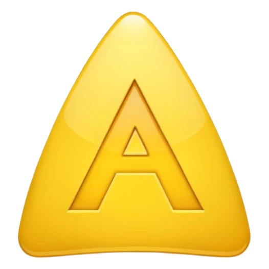 Create an emoji of the M of McDonald's sticker