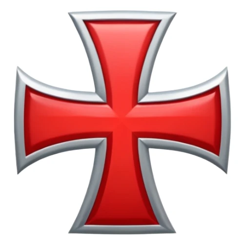 the red cross of the knights templar sticker