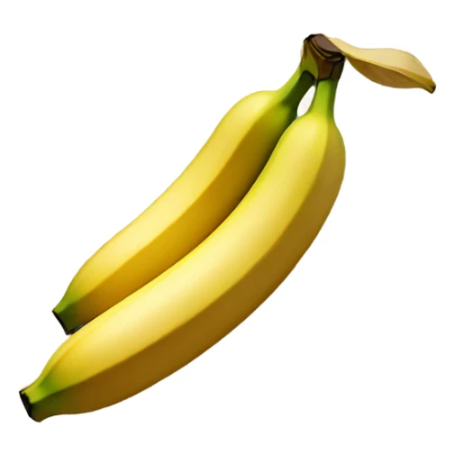 Create a one gold banana emoji with golden highlights, adding a premium, sophisticated look. Include subtle texture and a light golden shimmer, symbolizing a higher level of support and progress. sticker