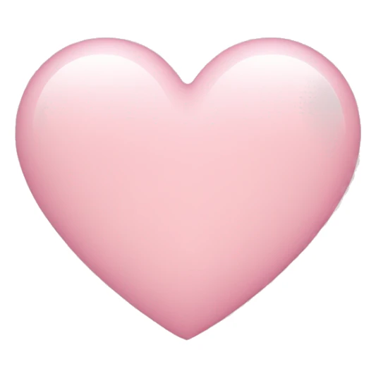 Light pink heart sticker