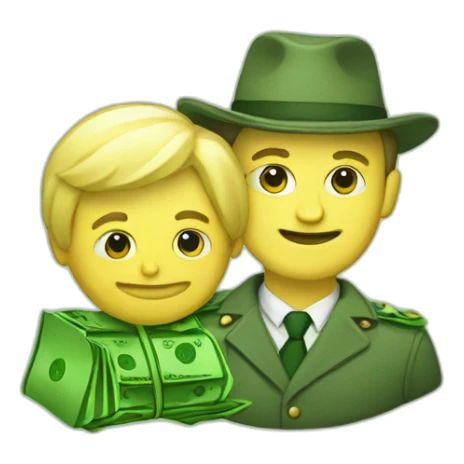 zelenskiy and money sticker