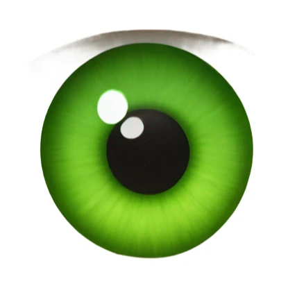 green eye sticker